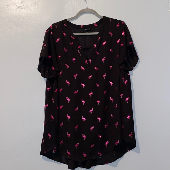 torrid Tops - Torrid flamingo blouse size 1